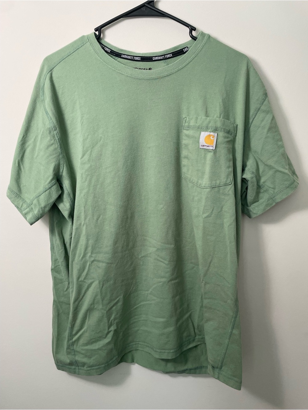 Men’s Large Carhartt Short-Sleeve Pocket Tee in Sage Green